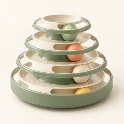 CozyWag four level cat track ball tower