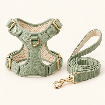 CozyWag adjustable small dog harness and leash set